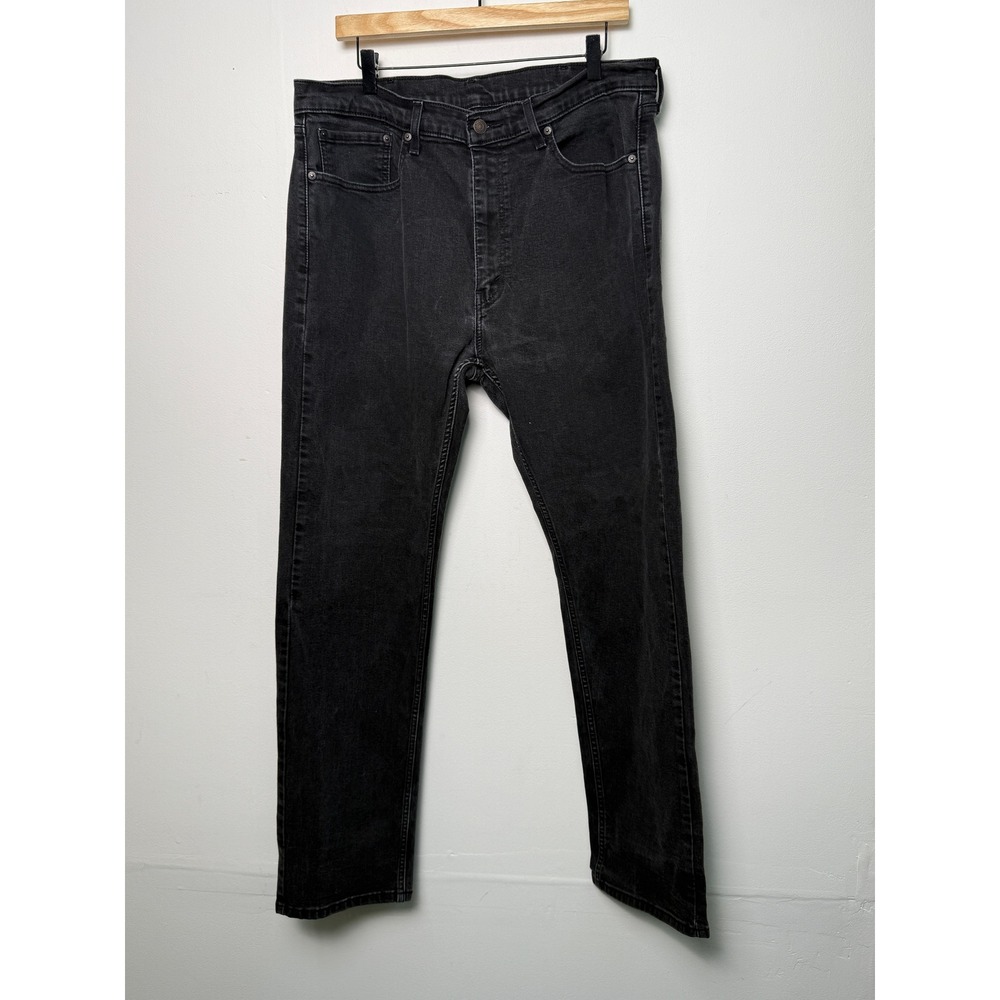 Levis 506 Mens Faded Black Straight Leg Denim Jeans W38 L32